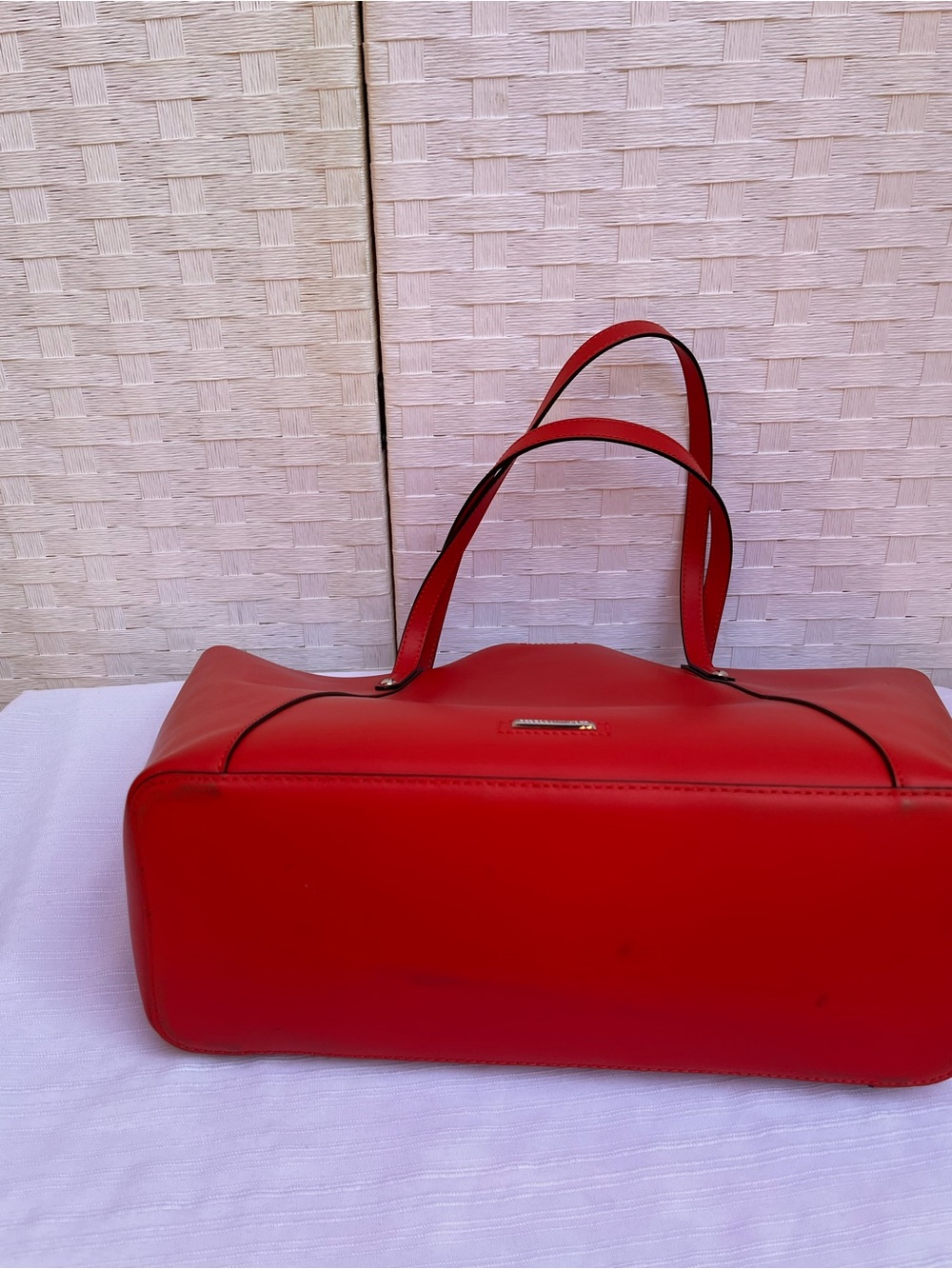 Rebecca Minkoff Red Leather Studded Tote - Picture 4 of 11